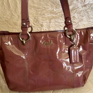 Coach Shiny Mauve Tote Bag